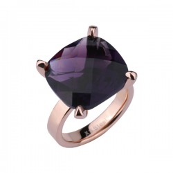 ПРЪСТЕН DARK MOON-RSS 623 ROSE GOLD/AMETHYST